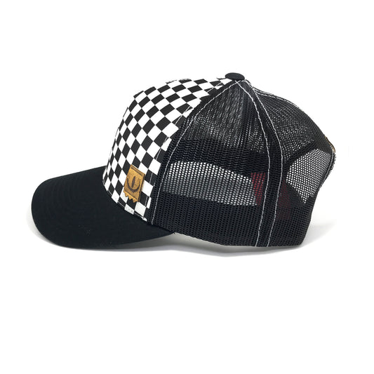 CASQUETTE DE CAMIONNIER RÉTRO CLASSIQUE DAMIER